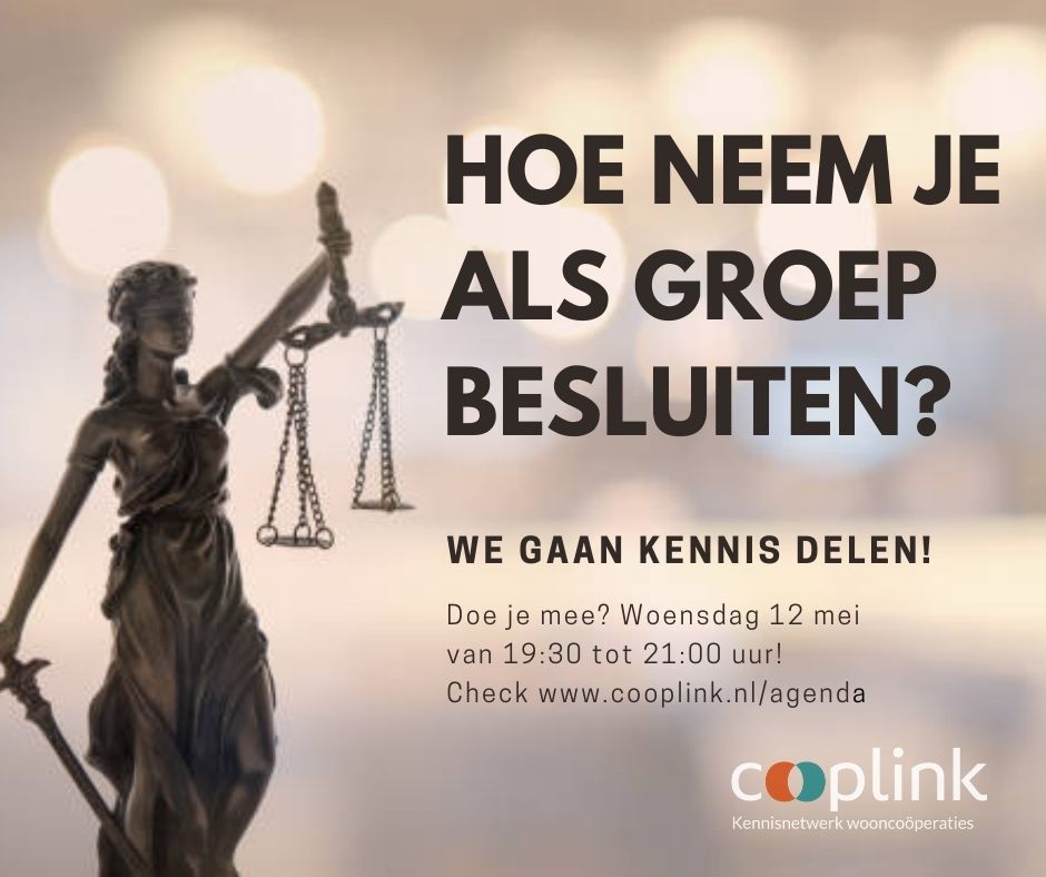 Op 12 mei delen we kennis over besluitvorming