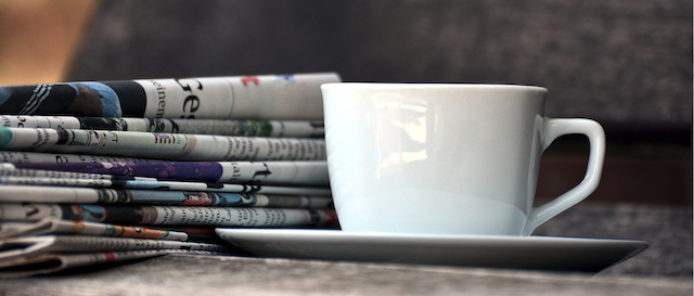 Koffie en krant