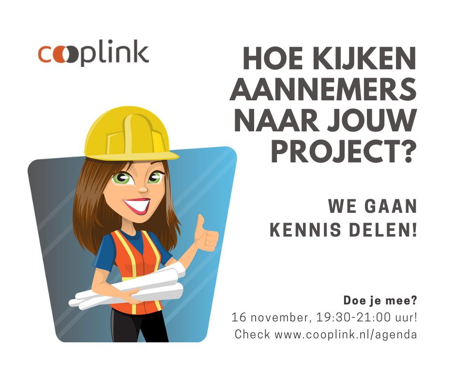 Zelfbouw mét je aannemer: we gaan kennis delen!