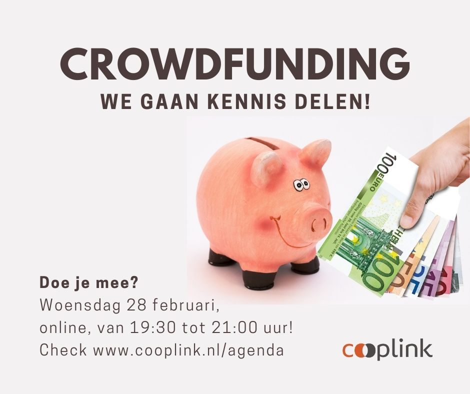 Crowdfunding, we gaan kennis delen